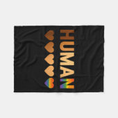 All-inclusive Hearts For Blm Racial Justice &amp;  フリースブランケット (正面(横))