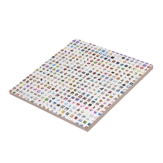 All iPhone / iOS emojis タイル (側面)