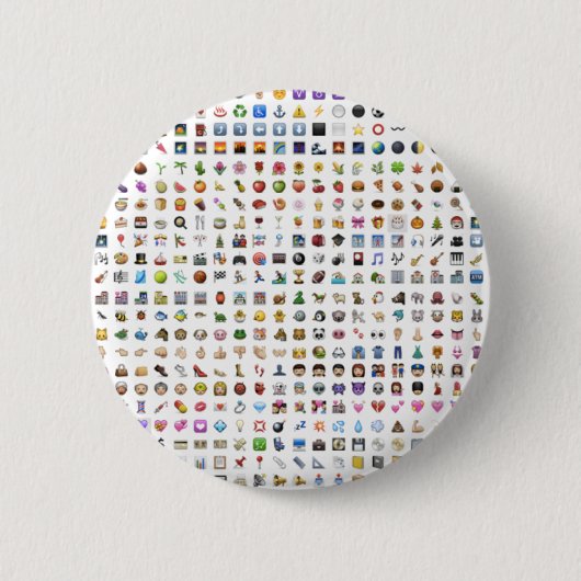 All iPhone / iOS emojis 缶バッジ (正面)