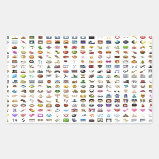 All iPhone / iOS emojis 長方形シール