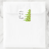 All Is メリー and Bright, Christmas Treeステッカー スクエアシール (バッグ)