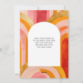 All is Bright カラフル Holidayお洒落 Photo シーズンカード (裏面)