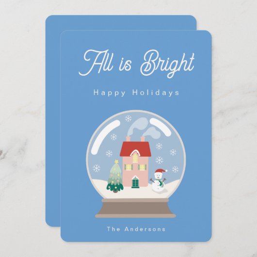 All is bright サンキューカード (正面/裏面)