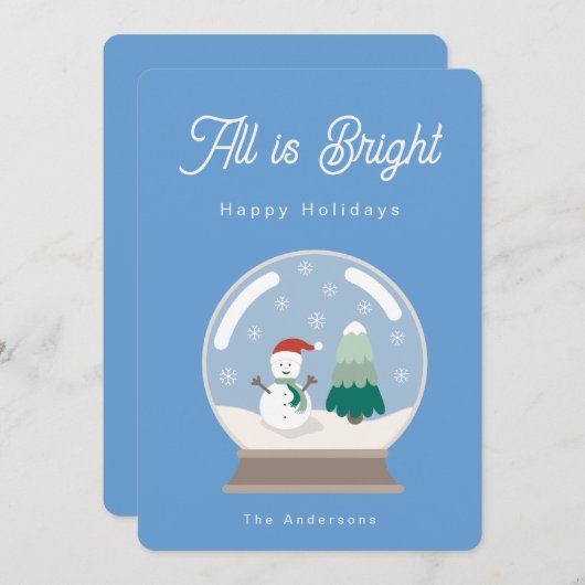 All is bright シーズンカード (正面/裏面)