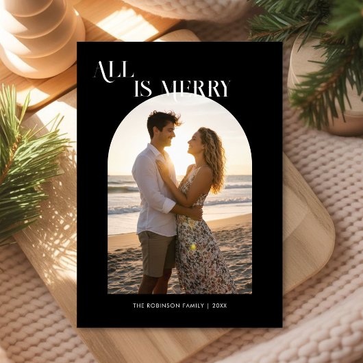 All Is Bright – Newlywed Christmas Card シーズンカード