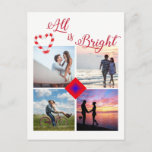 All is Bright Photo Collage Candy Capeハート シーズンポストカード<br><div class="desc">All is Bright Photo Collage Candy Capeハート</div>