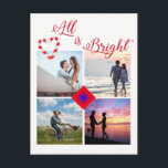 All is Bright Photo Collage Candy Capeハート シーズンポストカード<br><div class="desc">All is Bright Photo Collage Candy Capeハート</div>