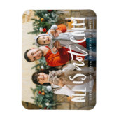 All Is Calm おもしろい Holiday Photo マグネット (縦)