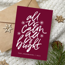 All Is Calm All Is Bright パープル ノンフォト