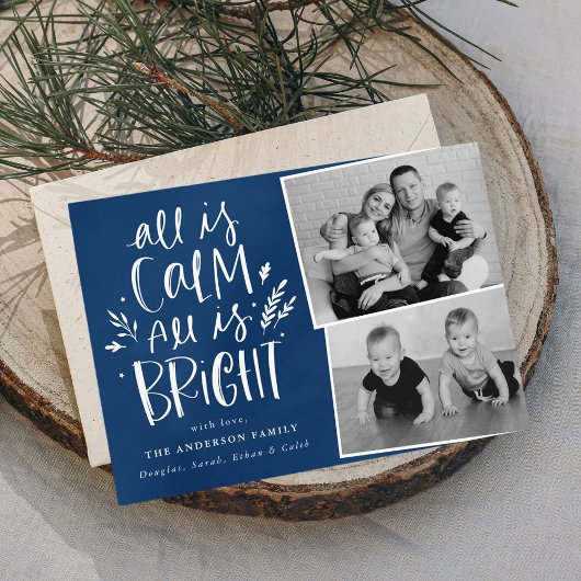 All is Calm All is Bright Blue 2写真 シーズンカード