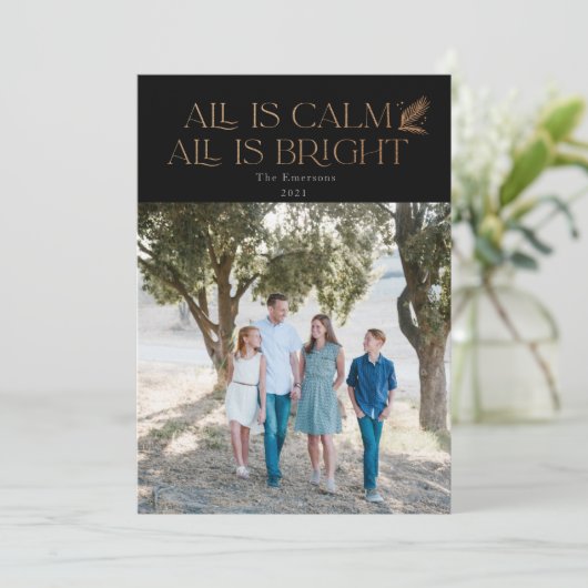 All is Calm All is Bright Christmas Photo Black (スタンド正面)