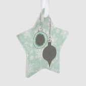 All is Calm All is Bright Deer Acrylicオーナメント オーナメント (正面)