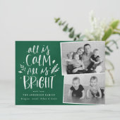 All is Calm All is Bright Green 2 Photo シーズンカード (スタンド正面)