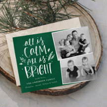 All is Calm All is Bright Green 2 Photo