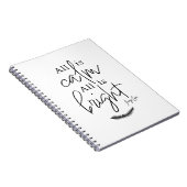 All Is Calm, All Is Bright Silent Night Christmas  ノートブック (右側)