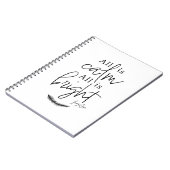 All Is Calm, All Is Bright Silent Night Christmas  ノートブック (左側)