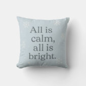All Is Calm, All Is Bright – Snowlight Calm Scandi クッション (正面)