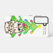 All Is Calm All Is Meow Cat Samsung Galaxy Case Samsung Galaxyケース (裏面横)