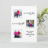 All is Calm All is Still Bright おもしろい 3写真 シーズンカード (スタンド正面)