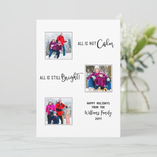 All is Calm All is Still Bright おもしろい 5写真 シーズンカード (スタンド正面)