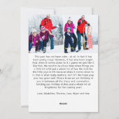 All is Calm All is Still Bright おもしろい 5写真 シーズンカード (裏面)