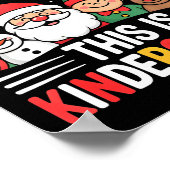 All Is Calm Funny Xmas Kindergarten Christmas Seas ポスター (角)