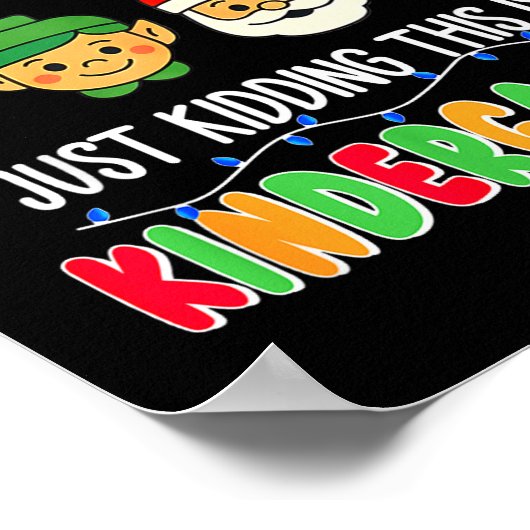 All Is Calm Just Kidding This Is Kindergarten Chri ポスター (角)