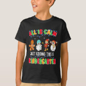 All Is Calm Just Kidding This Is Kindergarten Chri Tシャツ (正面)