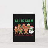 All Is Calm Just Kidding This Is Kindergarten Teac カード (正面)