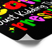 All Is Calm Just Kidding This Is Preschool Funny C ポスター (角)