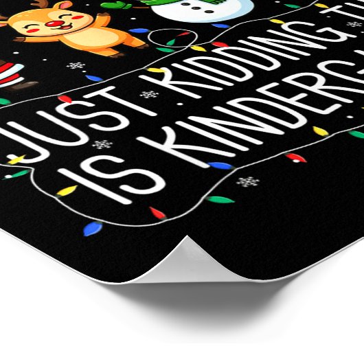 All Is Calm Just Kidding This Kindergarten Christm ポスター (角)