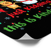 All Is Calm Kindergarten Teacher Christmas Teach M ポスター (角)