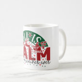  All is calm said no teacher ever christmas  コーヒーマグカップ (正面右)