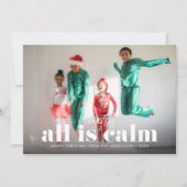 All is Most Calm 独身の Photo シーズンカード (正面)