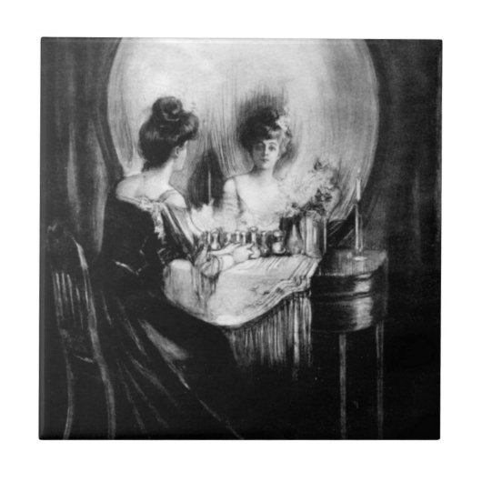 All Is Vanity Charles Allan Gilbert タイル (正面)