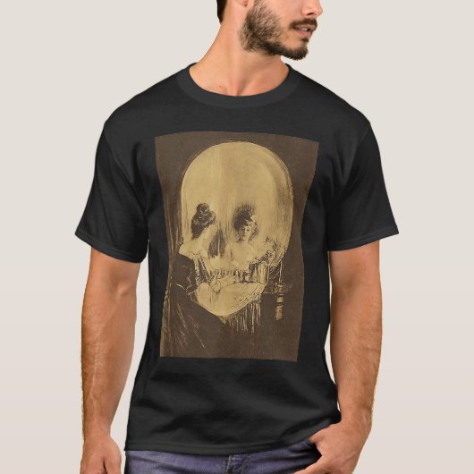 All Is Vanity Skull Skeleton Tank Top Tシャツ (正面)