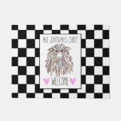 "All Jehovah's Sheep Welcome" Doormat ドアマット (正面)