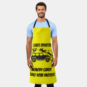 ALL LIVES SPLATTERED NOBODY CARES ABOUT YOUR  エプロン (着用した状態)