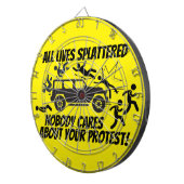 ALL LIVES SPLATTERED NOBODY CARES ABOUT YOUR  ダーツボード (正面右)
