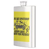 ALL LIVES SPLATTERED NOBODY CARES ABOUT YOUR  フラスク (左)