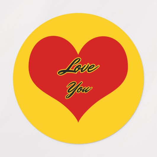 All Loveスタンプ ラベル (デザイン2)