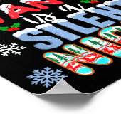 All Mama Wants Is A Silent Night Funny Mom Christm ポスター (角)