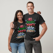 All Mama Wants Is A Silent Night Funny Mom Christm Tシャツ (ユニセックス)