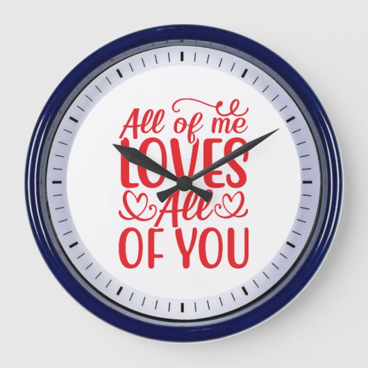 All Me Loves All Of You-67519 ラージ壁時計 (正面)