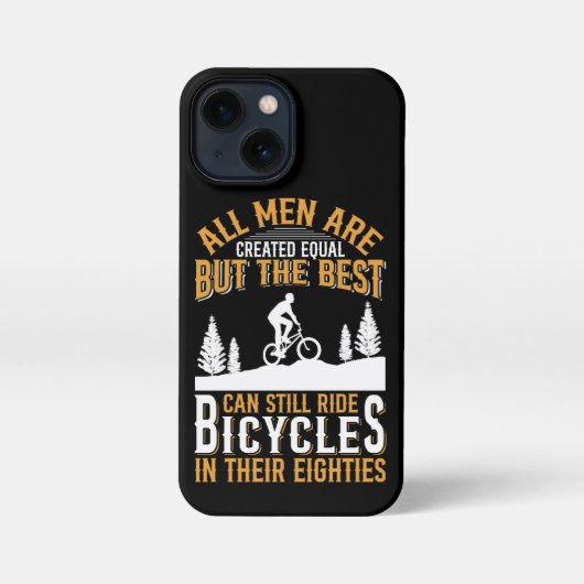 All Men Are Created Equal Bicycles Cycling iPhoneケース (裏面)