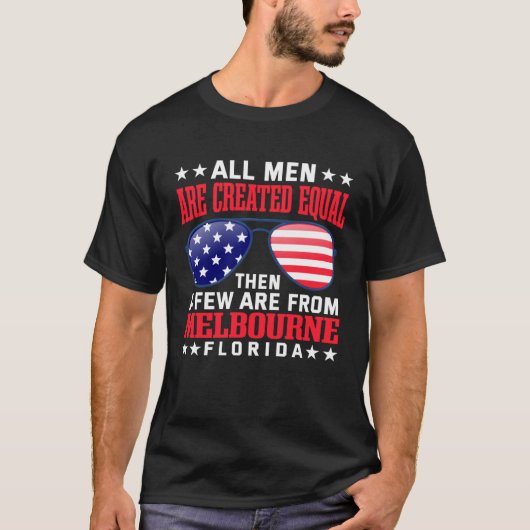 All Men Are Created Equal Melbourne Florida  Patri Tシャツ (正面)