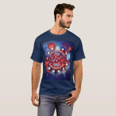  All Men Are Created Graphic Fireworks Burst Tシャツ (正面フル)