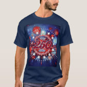  All Men Are Created Graphic Fireworks Burst Tシャツ (正面)