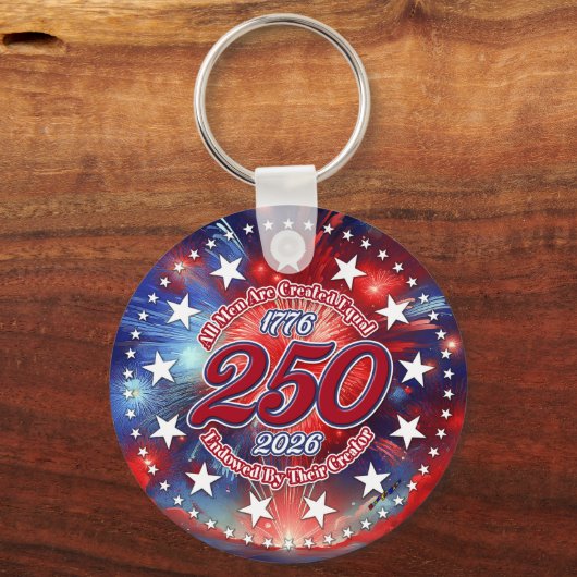 All Men Are Created Graphics Fireworks Clouds キーホルダー (裏面)