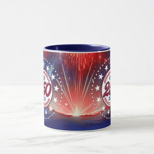 All Men Are Created Graphics Fireworks Clouds Wh マグカップ (中央)